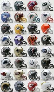 Complete Set of (32) NFL Riddell Replica Mini Football Helmets ~ Brand 