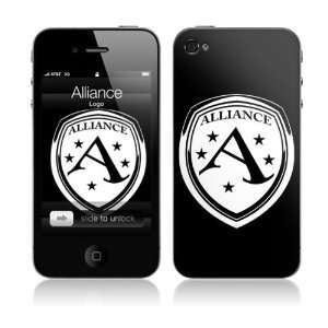    Music Skins MS ALLI10133 iPhone 4  Alliance  Logo Skin Electronics