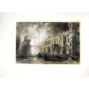  1838 Scotland Fire Elgin Cathedral Wolf Badenoch Robert 