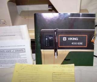 Vintage HUSQVARNA VIKING Sewing Machine 4700 4000 Series All Original 