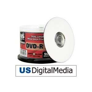  USDM Premium DVD R Dual Layer White Inkjet Printable 4x 