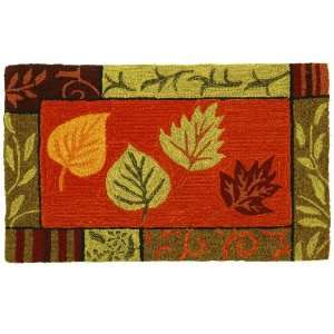 Homefires Accents Fall Leaf Mosaic Indoor Rug, 22 Inch by 
