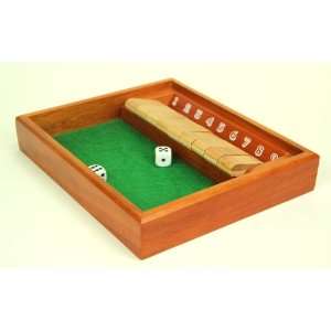   Dice, Family Board Game, Ages 6 and Up, Walnut Finish Toys & Games