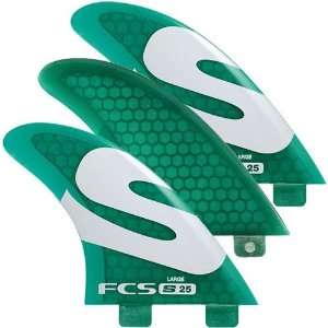  FCS Green S 25 Large Performance Core Fins Sports 