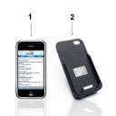   Powered Charging Case Iphone 4 4S Extends Battery Life300% 2400mAh
