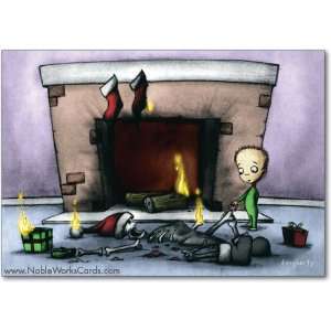  Funny Christmas Card Fireplace Humor Greeting Michael 