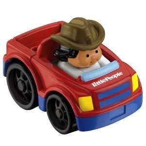 Fisher Price Little People Wheelies Vehicle PICK UP TRUCK with farmer 