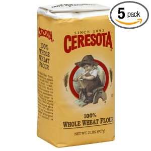 Ceresota Flour Whole Wheat, 2 Pound (Pack of 5)  Grocery 