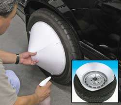 Wheel Painting Shield & Tire Protector Spray Mask Kit  