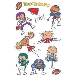 Mambi Minis Stickers 4.5X6 Sheet 3/Pkg Football/ [Kitchen]  