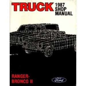  1987 FORD BRONCO II RANGER Shop Service Manual Book 