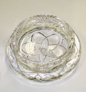 FANTASTIC Crystal Glass BUTTER BELL Covered DOME NEW bottle coaster 