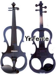 New Electric Violin Powerfull Sound Silent Solid wood Body Balck 