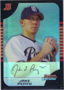 JAKE PEAVEY 2005 BOWMAN CHROME REFRACTOR #34  