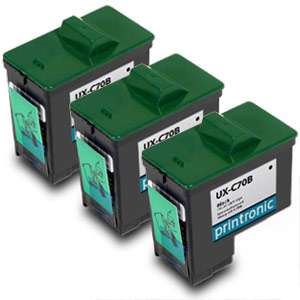 this 3x pack includes 3x compatible sharp ux c70b black ink cartridge 