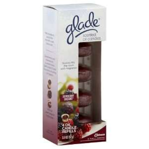  Glade Candle Refills, Scented Oil, Dewberry Dreams, 2 oz 