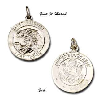 sterling silver large st michael medal pendant we have many more sizes 