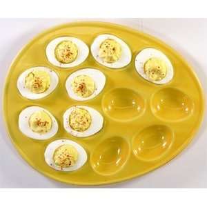  BIA Cordon Bleu Devilled Egg Plate   Yellow Kitchen 