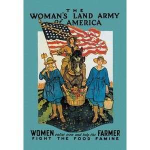  Womans Land Army of America   12x18 Gallery Wrapped Canvas 