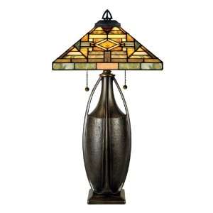  Quoizel Cadence Tiffany 2 Light Table Lamp