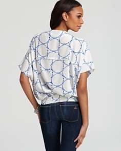 DIANE von FURSTENBERG Top   Landy Pebbled Habotai