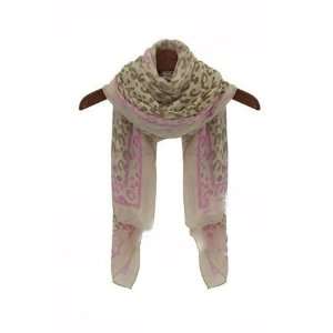   Fashion Scarf and High Quality, leopard print scarf, big size, pink
