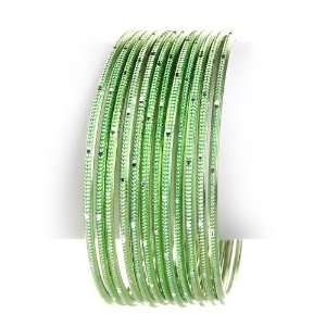   Textured Bangle Bracelet    MANY COLORS TO CHOOSE FROM, Light Green