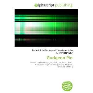  Gudgeon Pin (9786134105002) Frederic P. Miller, Agnes F 