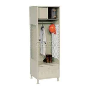  All Welded Gear Locker With Foot Locker Top Shelf Cabinet 