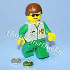 Lego minifig Town Banker legos man people figure coin m