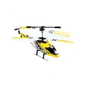   Jet Remote Control Flying Yellow Helicopter Gyro 