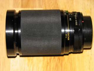 KALIMAR 28 200mm 13.8 5.6 Auto Zoom Macro Lens for Canon FD  