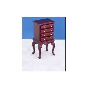  Dollhouse Miniature Silver Chest, Mahogany Everything 