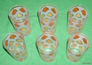 Vintage Libbey Frosted Drinking Glasses / Tumblers  