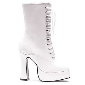  Lets Party By Ellie Shoes Dolly White Adult Boots / White 