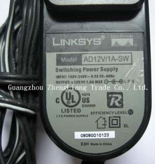 Linksys AD12V 1A SW AD Power Adapter Wireless Router  