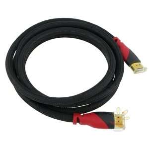    6FT (Red/Black Plug) High Speed HDMI Cable M/M Electronics