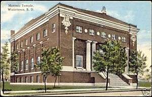 Watertown, S.D., Freemasonry, Masonic Temple Lodge 1910  