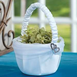  Two Hearts Wedding Basket   Party Decorations & Pails & Baskets 
