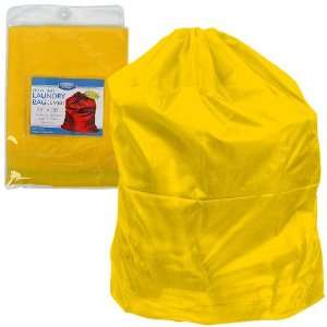  Heavy Duty Jumbo Sized Nylon Laundry Bag   YELLOW
