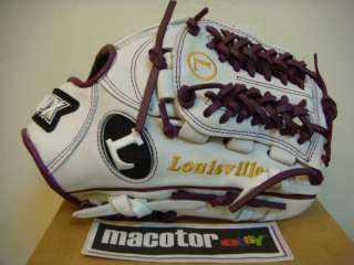 Louisville Slugger TPX 12 Fielder Baseball Glove White Purple RHT LTD 