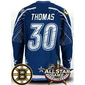   Jerseys #30 Tim Thomas Hockey BLUE Jersey Size 52 (ALL are Sewn On