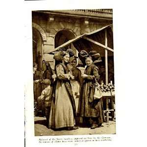    c1920 WOMEN ALSACE MARKET SAVOYARDE WASHING CLOTHES