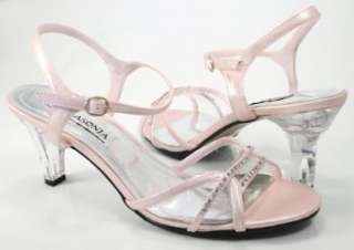  Pink Clear Jeweled Bridal Wedding Sandals Shoes Shoes