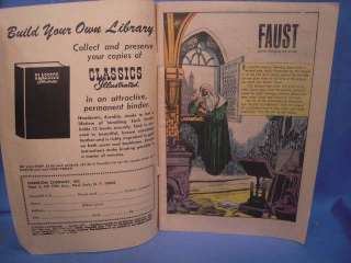 Original June 1967 No. 167 Classic Illustrated Faust Goethe No Res 