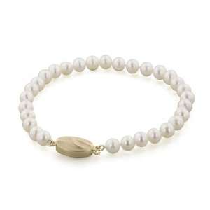   Honora 14K 5+MM White Freshwater Cultured Pearl 7 Bracelet Honora