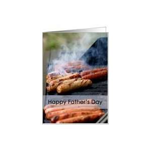  Happy Fathers Day Hot Dogs On the Grill Card Health 