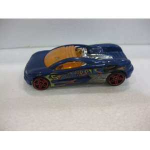  Blue Futuristic Hotwheels #5 Street Racing Matchbox Car 