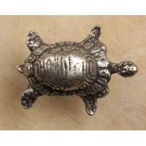   At Home Cabinet Hardware 522 Turtle Sm Knob Pewter with Verde Wash