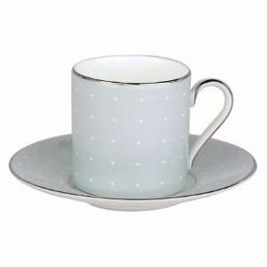 Monique Lhuillier Tableware 01190286 toile Platinum Espresso Cup 